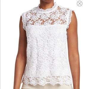 NWT: Nanette Lepore High Neck Lace Top